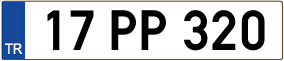 Trailer License Plate